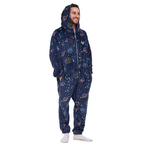Snuggs Blanket Onesie Dark Blue Space